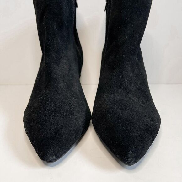 Kensie Leyton Pointed Toe Ankle Suede Booties Size 10 - Picture 2 of 8